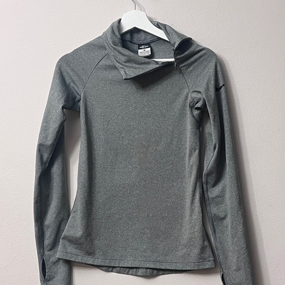 Nike Gray Athletic Turtleneck Sweater - Picture 1 of 10